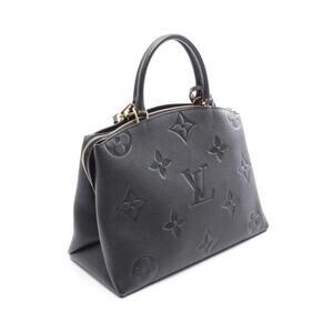 Louis Vuitton Palais Monogram Black Handbag Leather Empreinte Grand